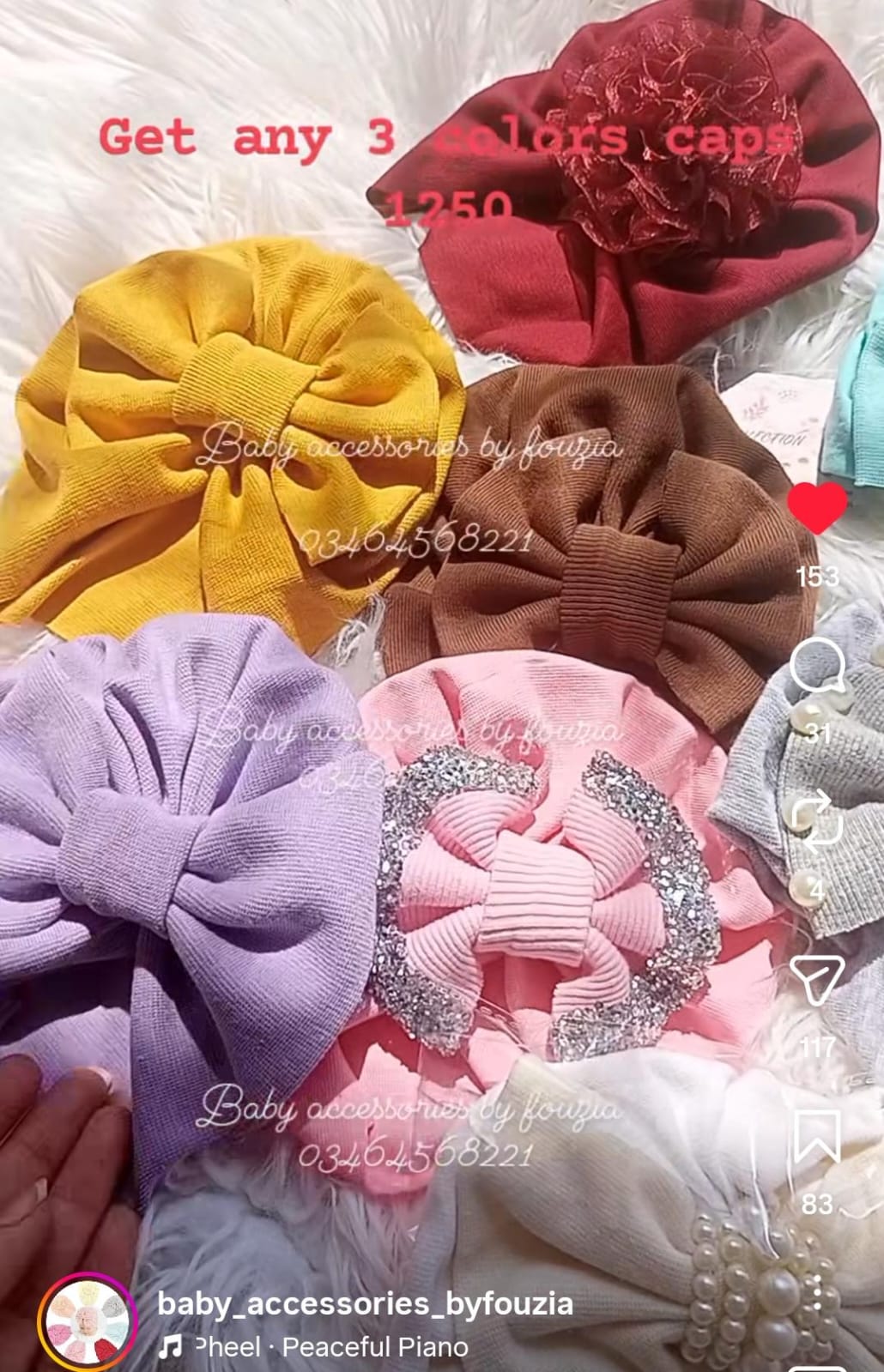 Pack of 5 Caps