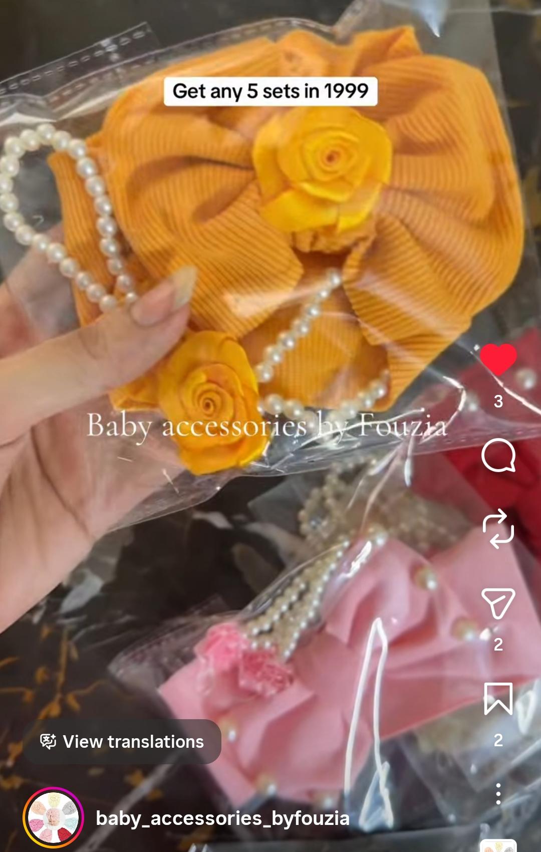 Pack of 05 Headbands & Barefoot Set