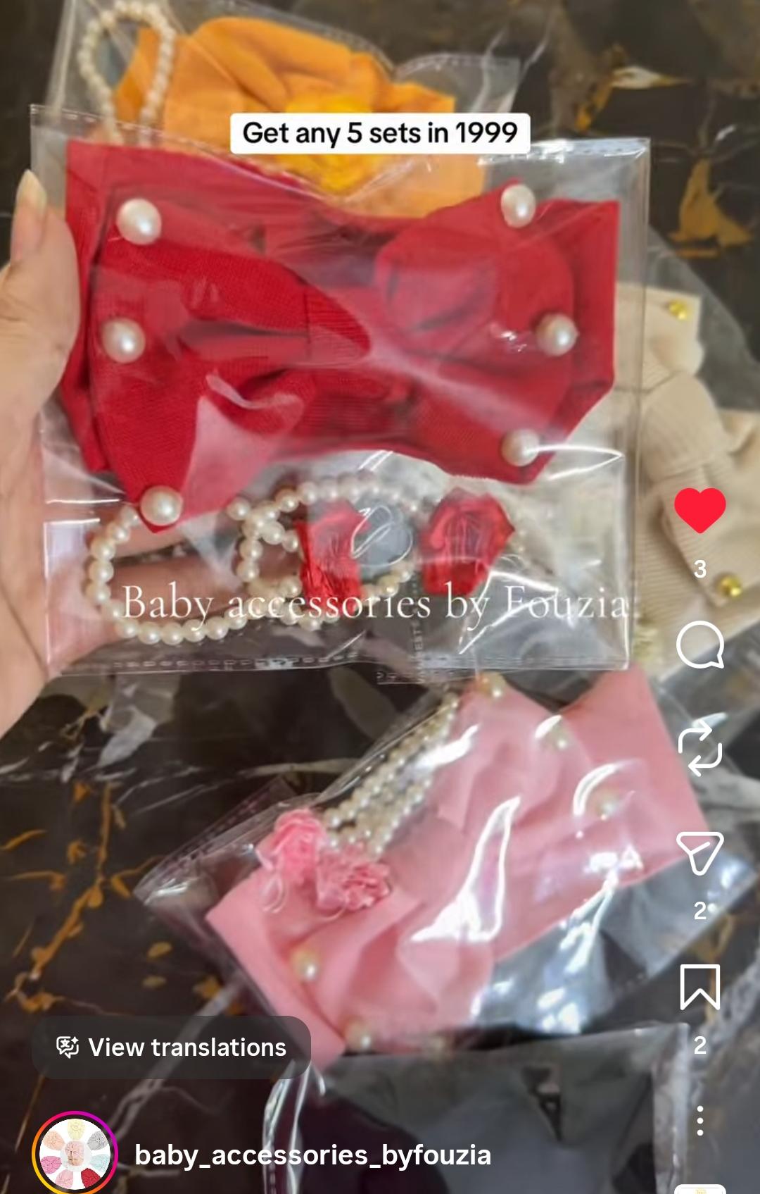 Pack of 05 Headbands & Barefoot Set
