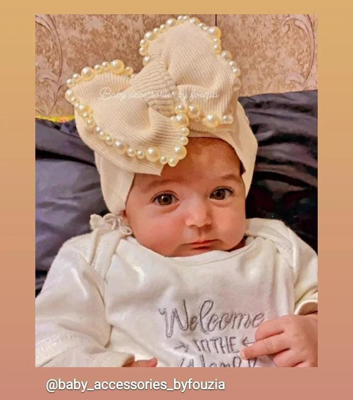 Vanilla Pearl Headband